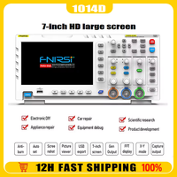 FNIRSI 1014D Digital Oscilloscope 2-In-1 Dual Channel Input Signal Generator Benchtop Oscilloscope 1GSa/S Sampling Rate 100MHZ