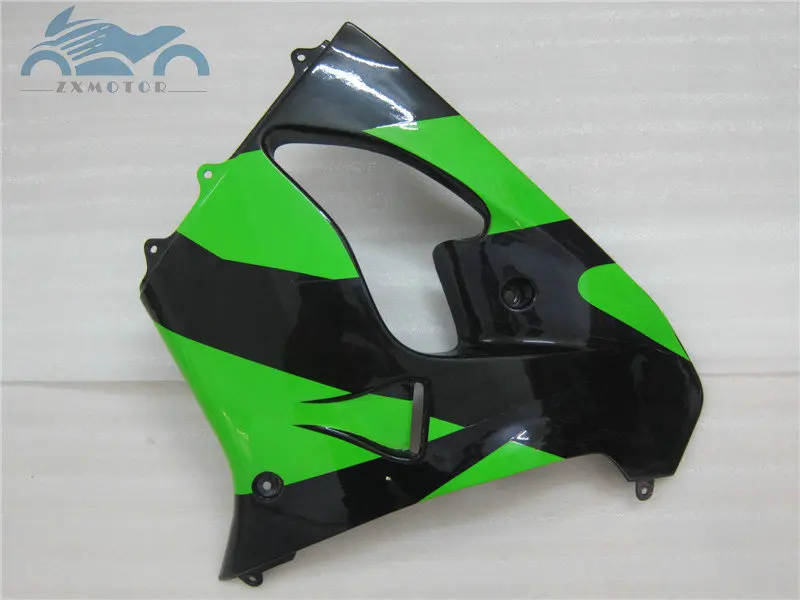 ABS plastic full fairing set for Kawasaki Ninja 636 ZX9R 2002 2003 ZX 9R 02 03 green black aftermarket body Fairings parts