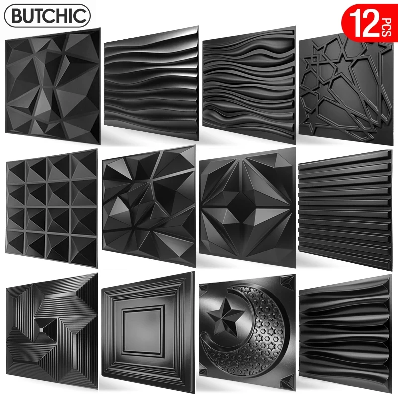Imagem -01 - Super 3d Art Painel de Parede para Home Decor à Prova d Água Pvc Adesivo Decor Azulejos Design Diamante 1181 x 1181 x 1181 12 Pcs super 3d art painel de parede para home decor a prova d agua pvc adesivo decor azulejos design diamante 1181 x 1181 x 1181 12 pcs 01