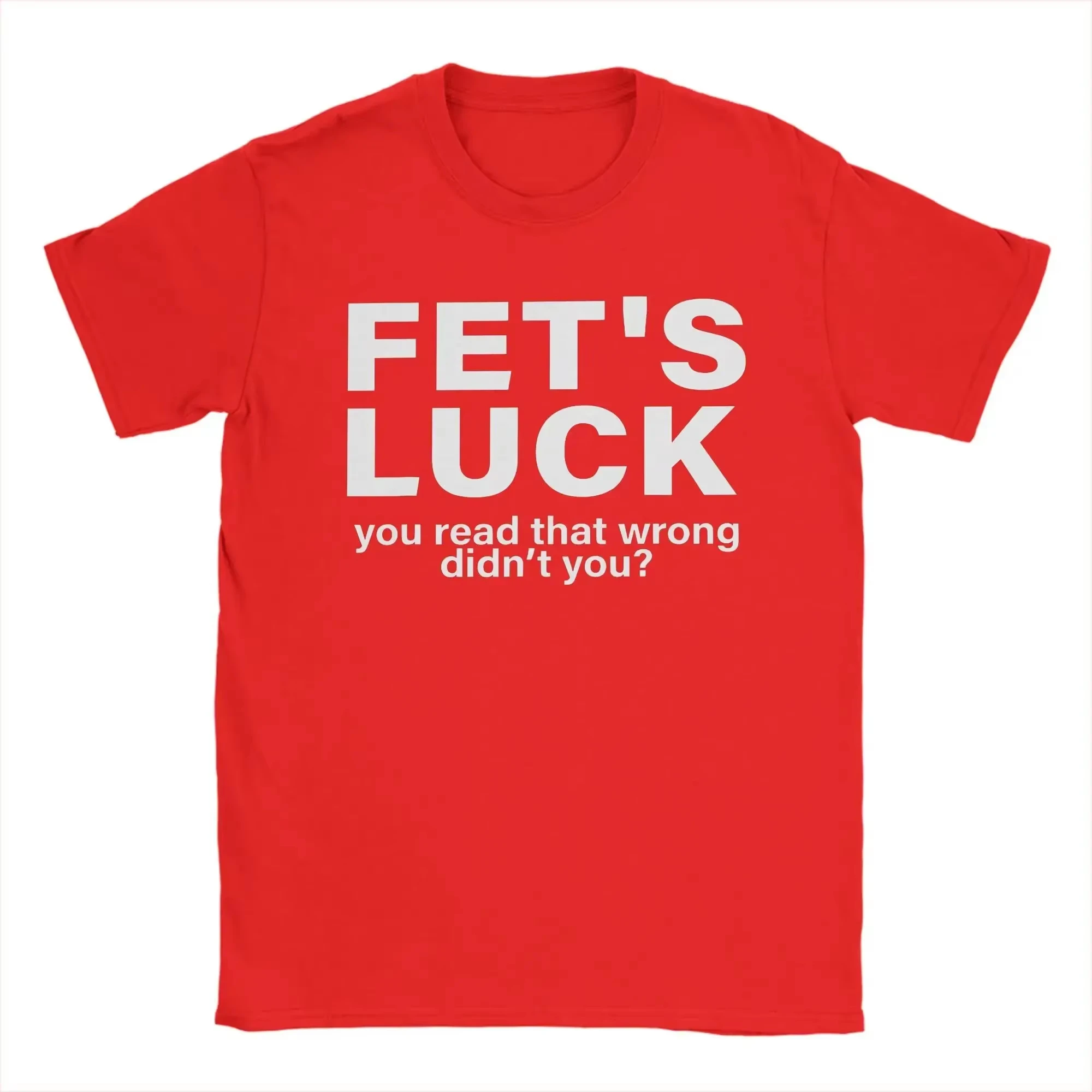 Fets Luck You Read That Wrong T-Shirt, lustige Grafik, Unisex, übergroß, Rundhalsausschnitt, Baumwolle, kurzärmelig, Y2K Streetwear Tops, heißer Verkauf – Detail 5