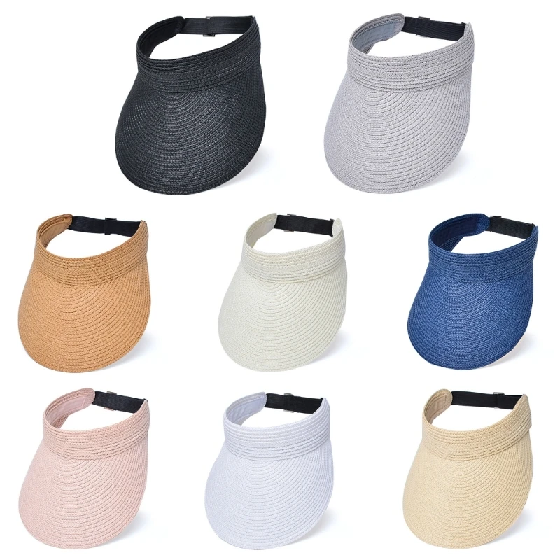 

Elegant Breathable Sun Hat Raffia Women Adult Sports Hat Outdoor Activity