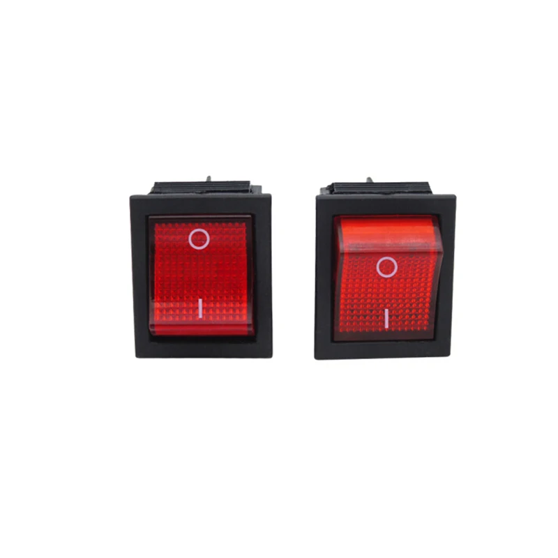 KCD4 Wippschalter Ein Aus 6 Pin Mit Led 4 16A 250V 220V T85 20A Kleine 6Pin 4Pin Licht Für 2 Position 220 230V Lampe 10A Rakete – Detail 5