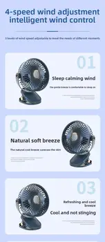 6 best sales 휴대용 선풍기 18650 - №5