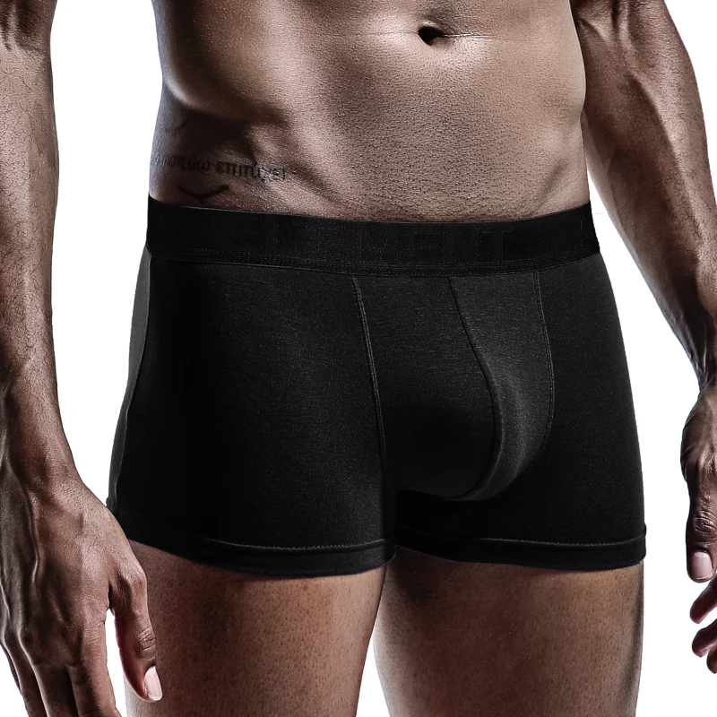 

Men's underwear, men's comfortable quadrangle pants, men's youth sports breathable briefs, single-piece solid-colored mid-waist