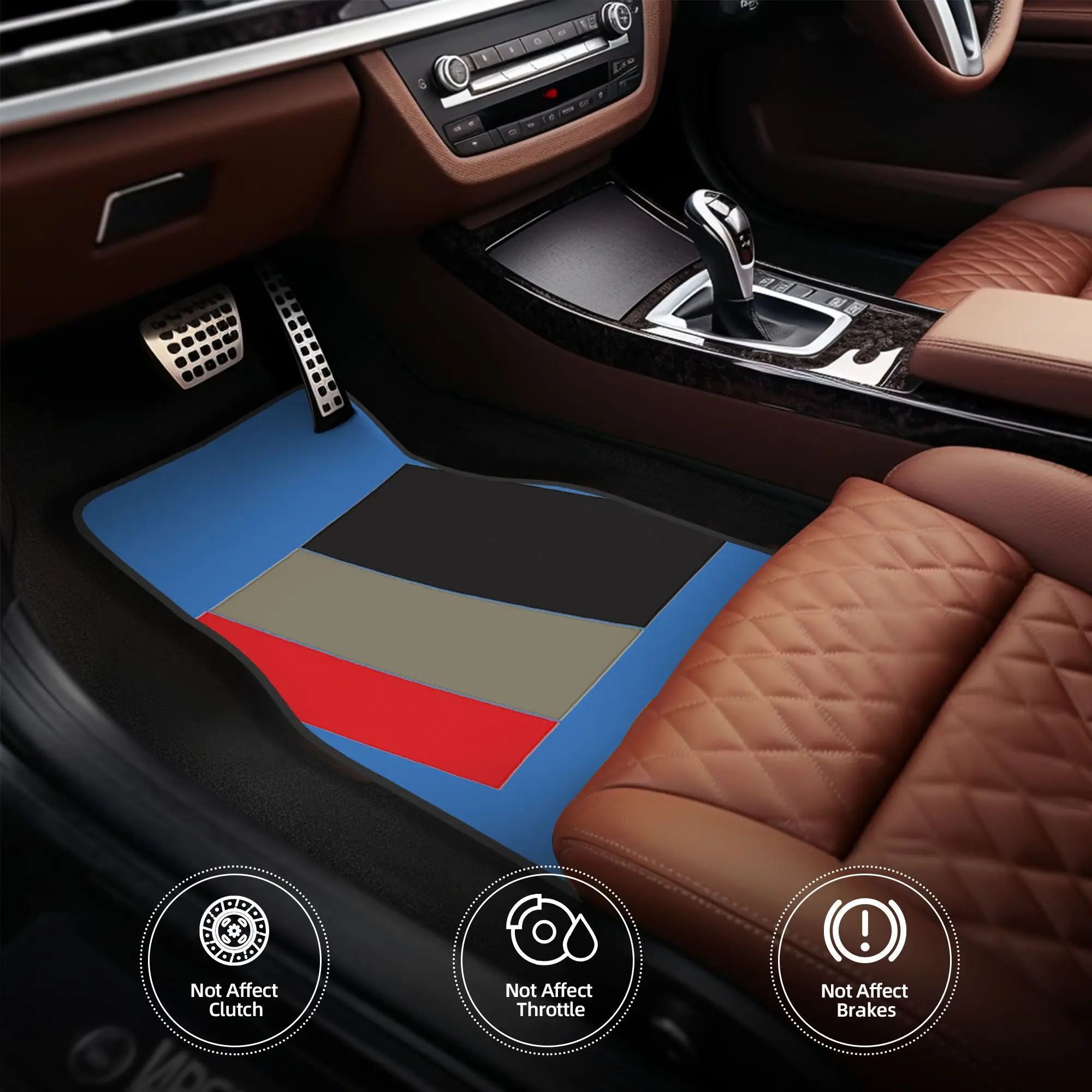 4pcs For AUDI Sport Logo S Line Colors Pillow Car Floor Mats - Durable Polyester Fiber, Fit For Cars, Playful Design, Ideal Gift