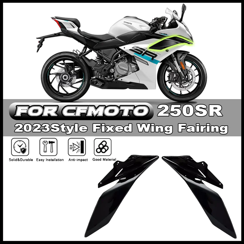 

For CFMOTO CF250SR CF 250 SR 250SR 2023 Motorcycle Parts Front Side Downforce Naked Spoilers Fixed Winglet Fairing Wing