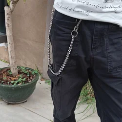 Minimalism Copper Hook  Round Bead Unisex Pants Chain Dark Punk Style luxurious Accessories y2k Stainless Steel Key Chain