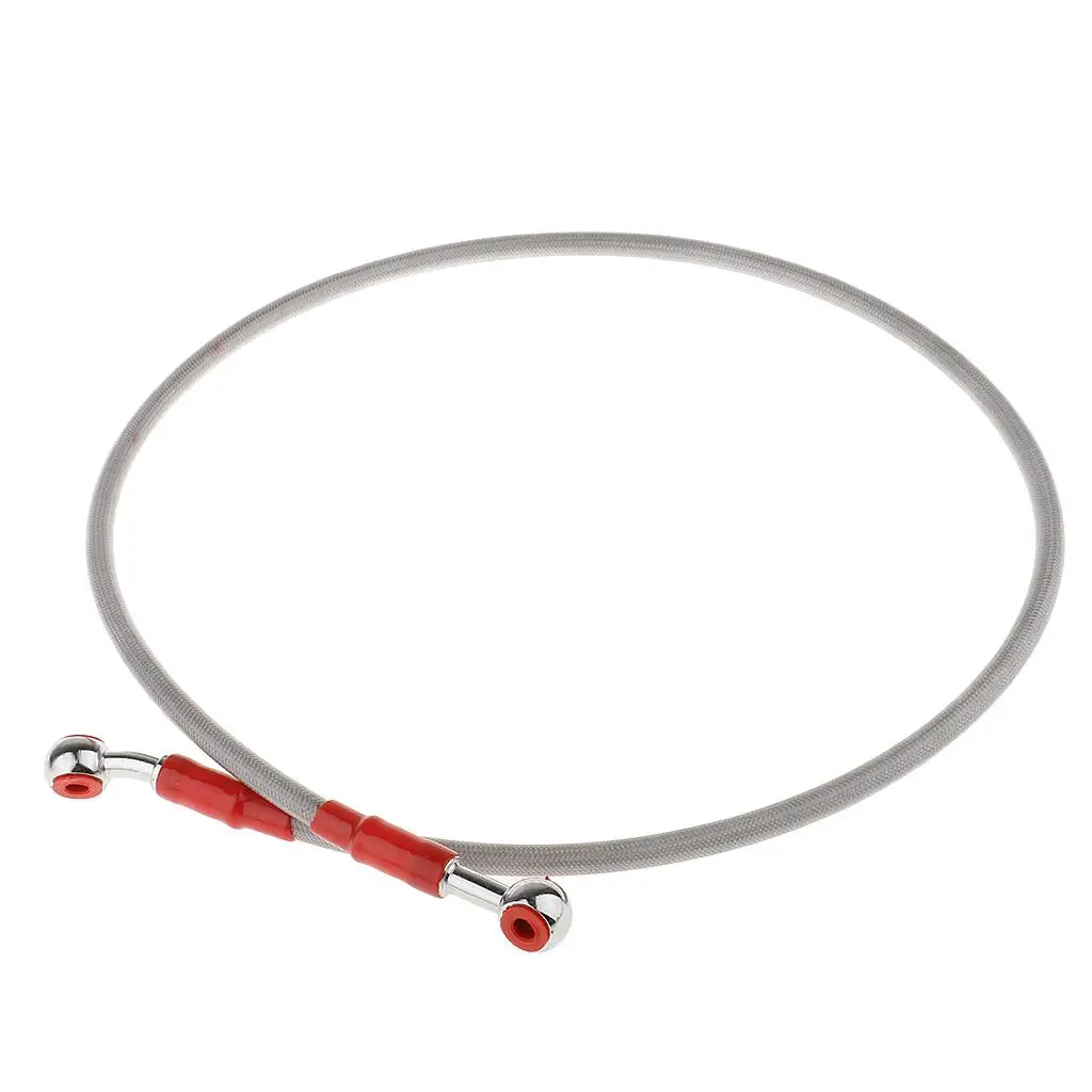 90cm Universal Motorcycle Motorbike ATV Pit Bike Braided Brake Oil Hose Line Gray