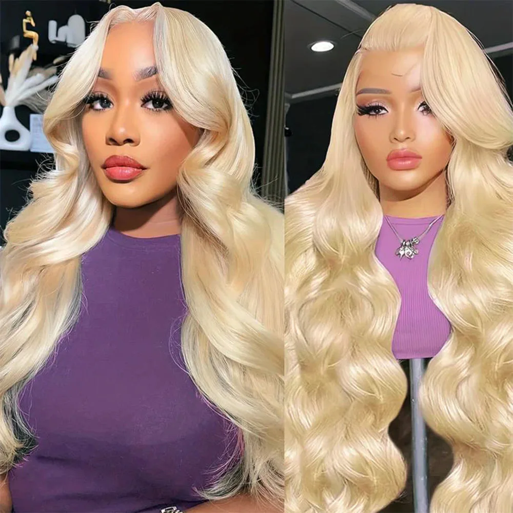Body Wave HD 613 Honey Blonde 16-34 Inch 13x6 Lace Front Wig Human Hair 13x4 Lace Frontal Wigs Brazilian Water Loose Pre Plucked