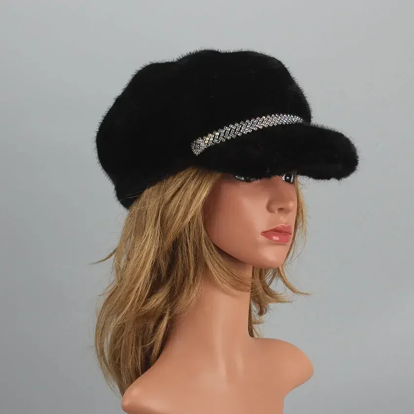Ladies Casual Faux Fur Hat Autumn Winter Hats For Women  display picture 3