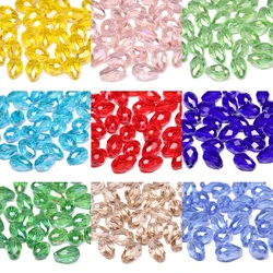 30pcs Waterdrop AB Multicolor Czech Crystal Beads for Jewelry Making Diy Needlework Spacer Faceted Glass Beads Wholesale 8x12mm