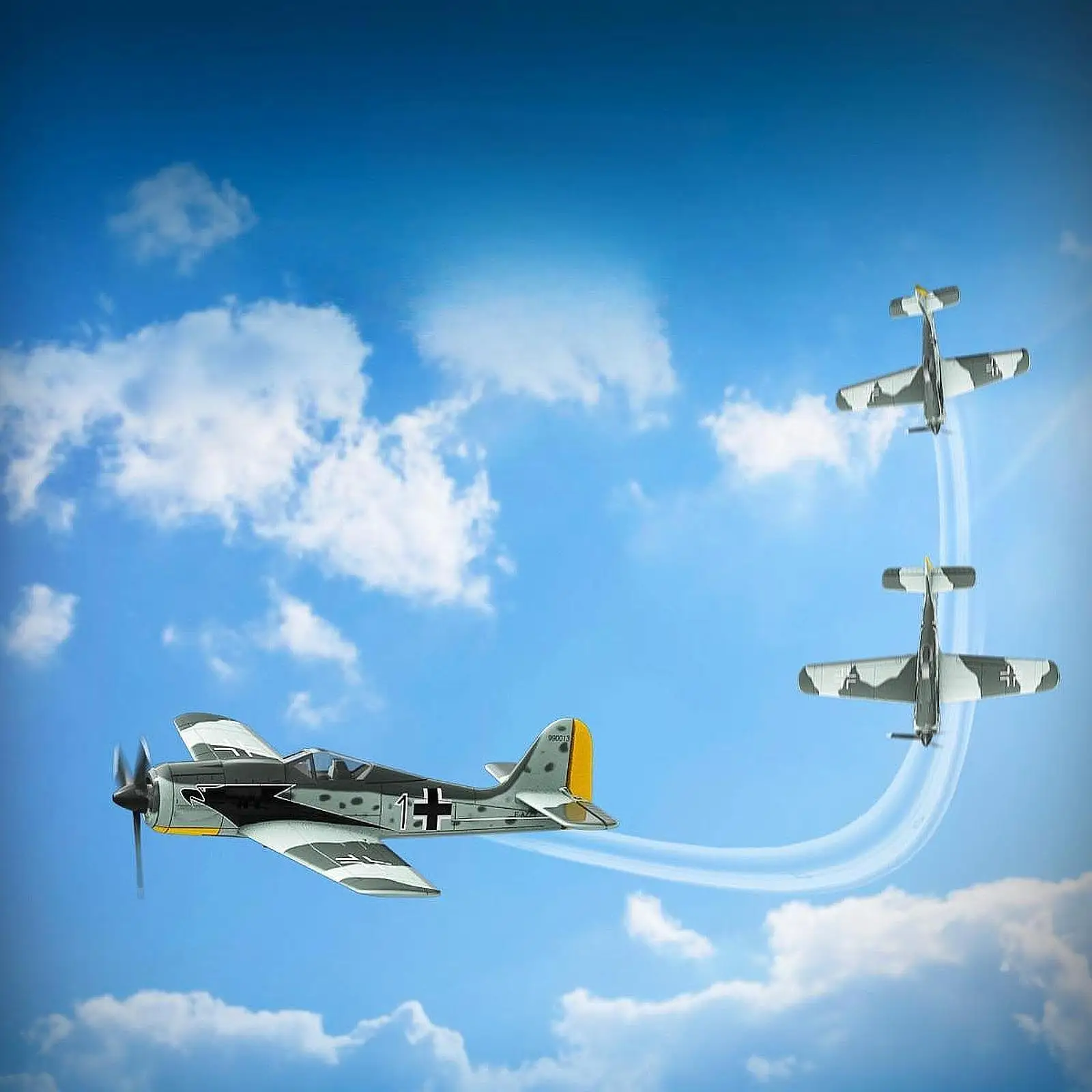 Set di giocattoli da caccia RC FW190 Aereo telecomandato per bambini all'aperto