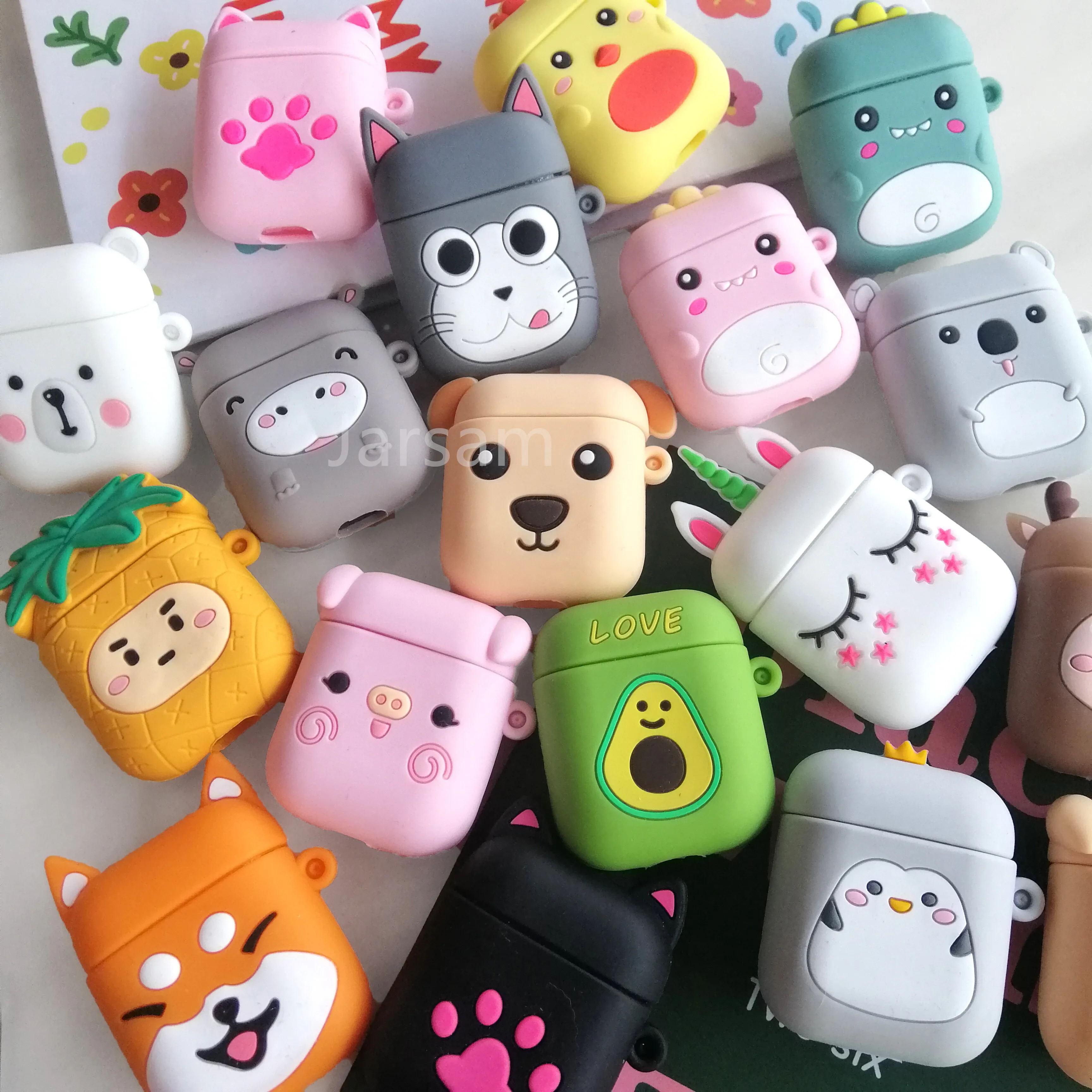 Funda de silicona para auriculares AirPods, cubierta 3D de dibujos animados, Anime, 1, 2, 2022