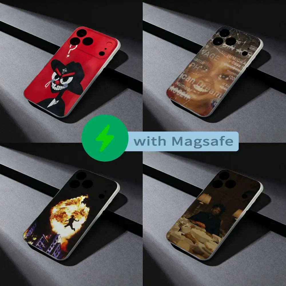 

21 Savage What Happen to the streets Phone Case For iPhone 17,16,15,14,13,12,X,XS,Pro,Max,Plus,E,Air,Mini with Magsafe Magnetic