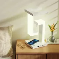 LED Table Lamp Suspended Anti-Gravity Wireless Charging Desk Light Foldable Adjustable Bedroom Livingroom Lighting Decoration