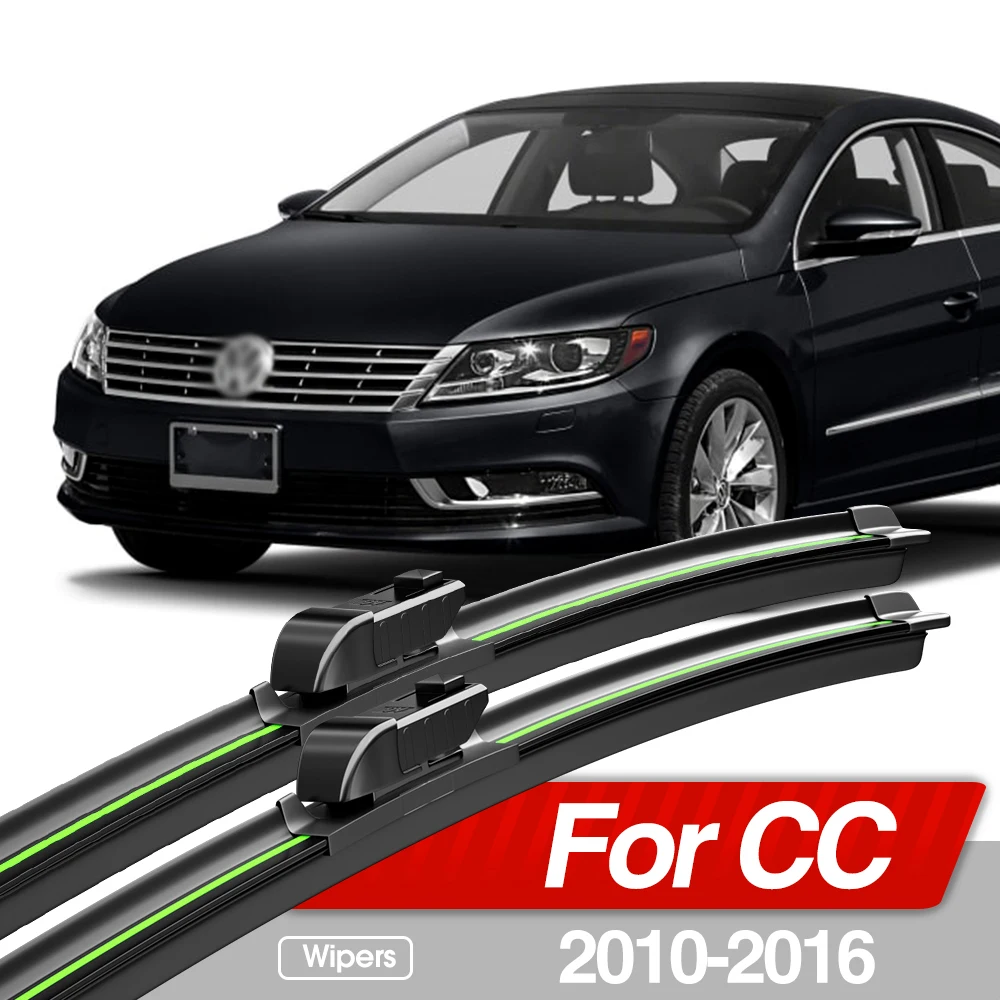 For Volkswagen VW CC 2010-2016 Front Windshield Wiper Blades 2pcs Windscreen Window Accessories 2011 2012 2013 2014 2015