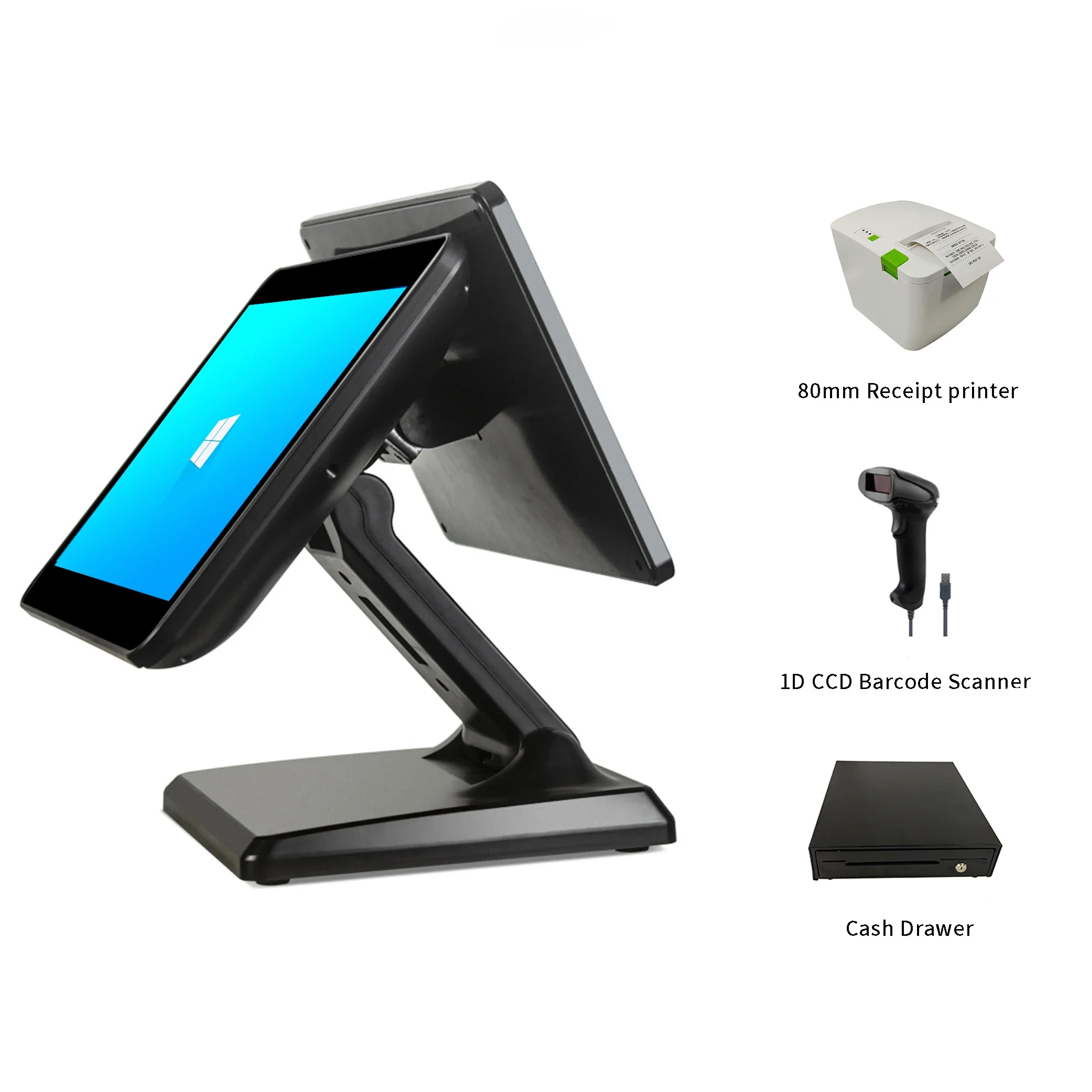 

Hotel Pos System With Second Display Terminal Epos Payment Second Display Pos Machine