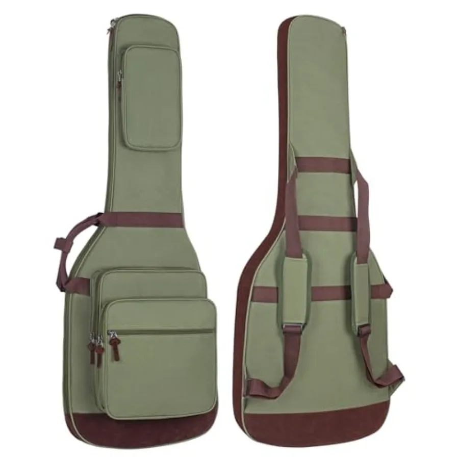 

Чехол для электрогитары Muscab с подкладкой 0,56 дюйма, рюкзак-чехол для электрогитары с ремнем для шеи и 4 карманами