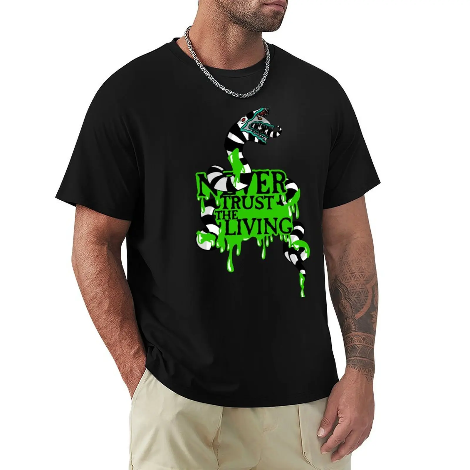 

never trust T-Shirt man clothes baggy shirts clothes anime figures mens white t shirts