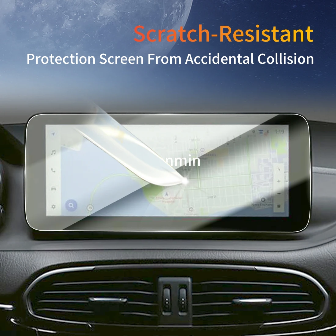 ملصقات السيارات داش Carplay مرآة واقي للشاشة عرض الزجاج المقسى طبقة رقيقة واقية مركبة For25 ABARTH Tipo