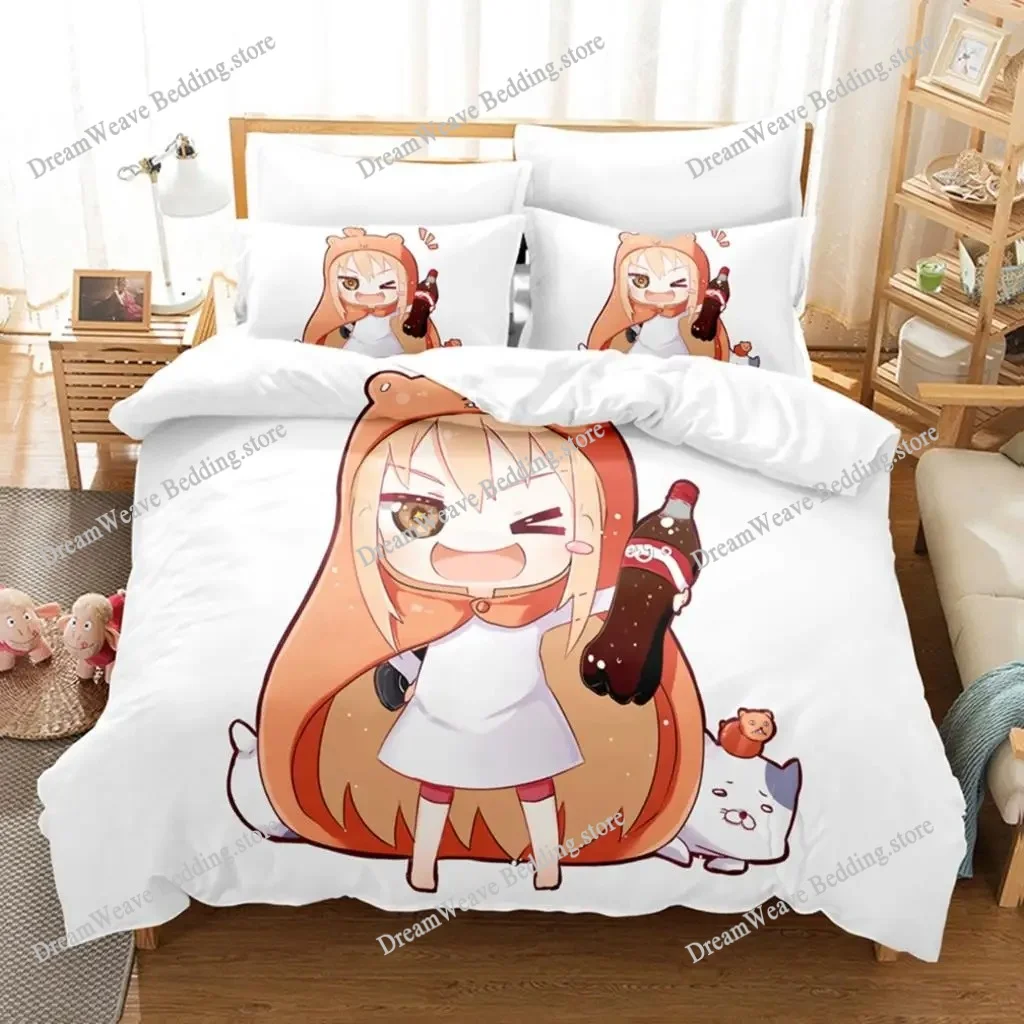 

3D Print Anime The Himouto! Umaru-chan Bedding Sets Duvet Cover Set with Pillowcase Twin Full Queen King Bedclothes Bed Linen