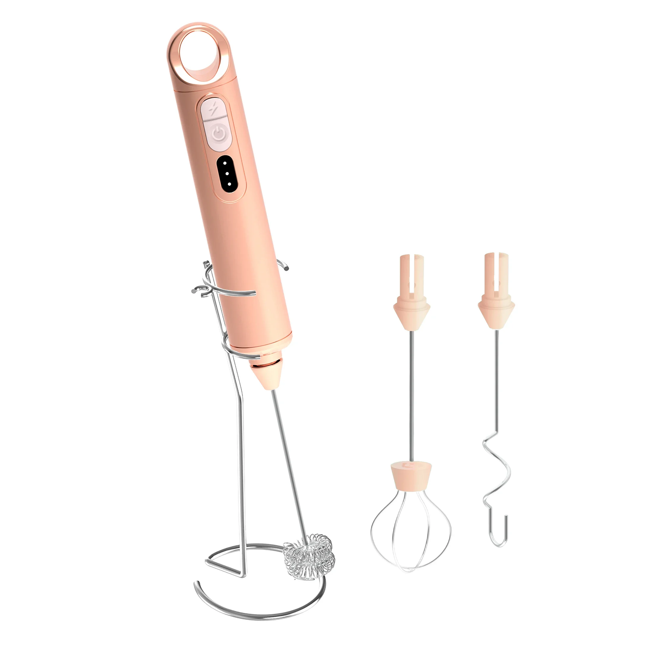 Factory Wholesale Electric USB Rechargeable Powerful Milk Frother Rechargeable Milk Egg Coffee Frother/ Blender/mixer Foamer