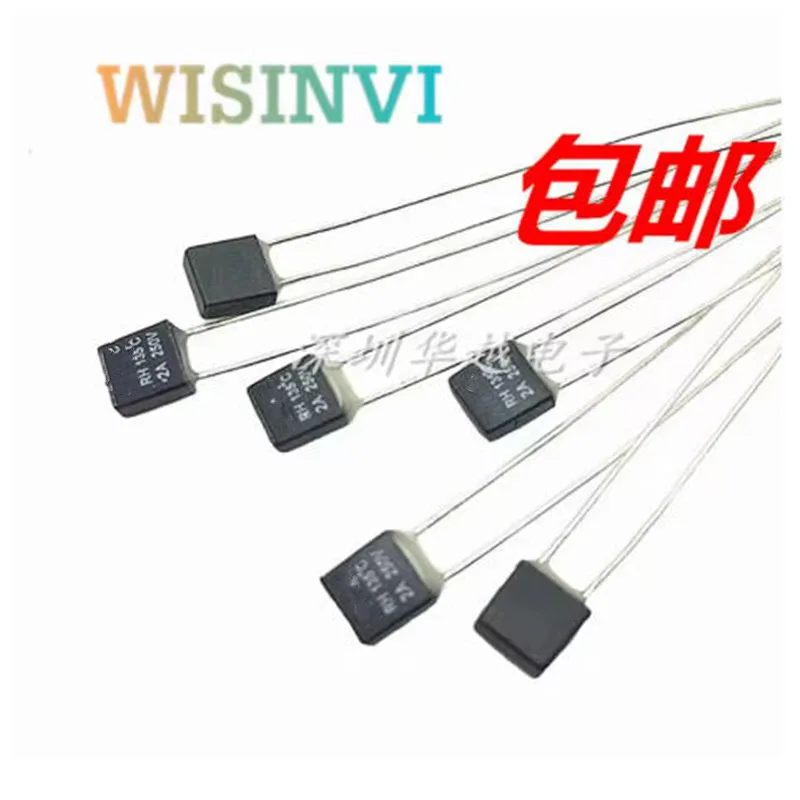 100PCS/lot RH 92 95 102 105 115 120 125 130 135 140 145 150 Degree RH cutoff temperature fuse 2A 250V fan motor thermal fuse