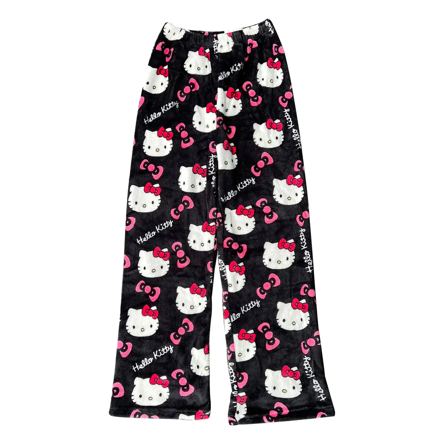 Y2K Hello Kitty pyjama's anime dames pyjama's cartoon paar wandelend naar huis pyjama broek casual huispak