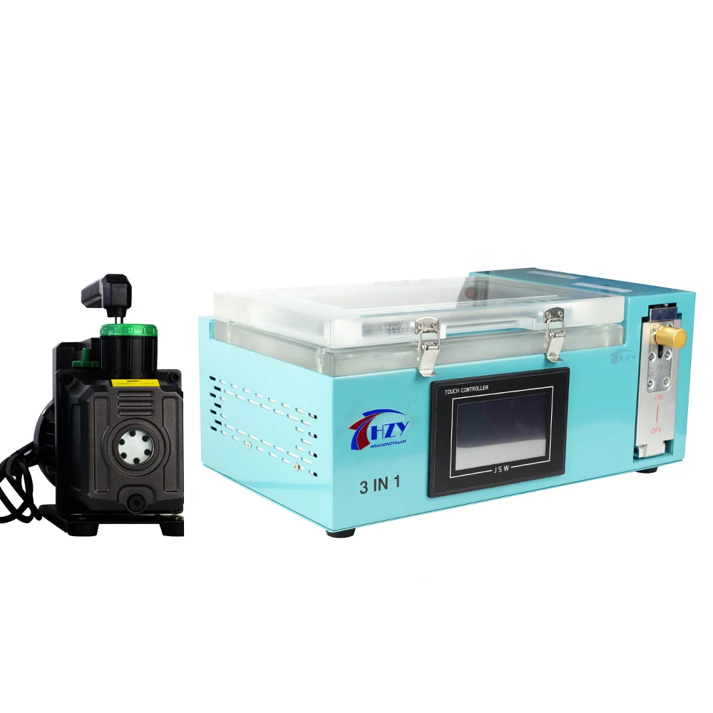 

HZY 2024 New M80 3 in 1 Mobile Phone LCD OCA Glass Laminating Edge OCA Laminator hine with Bubble Remover