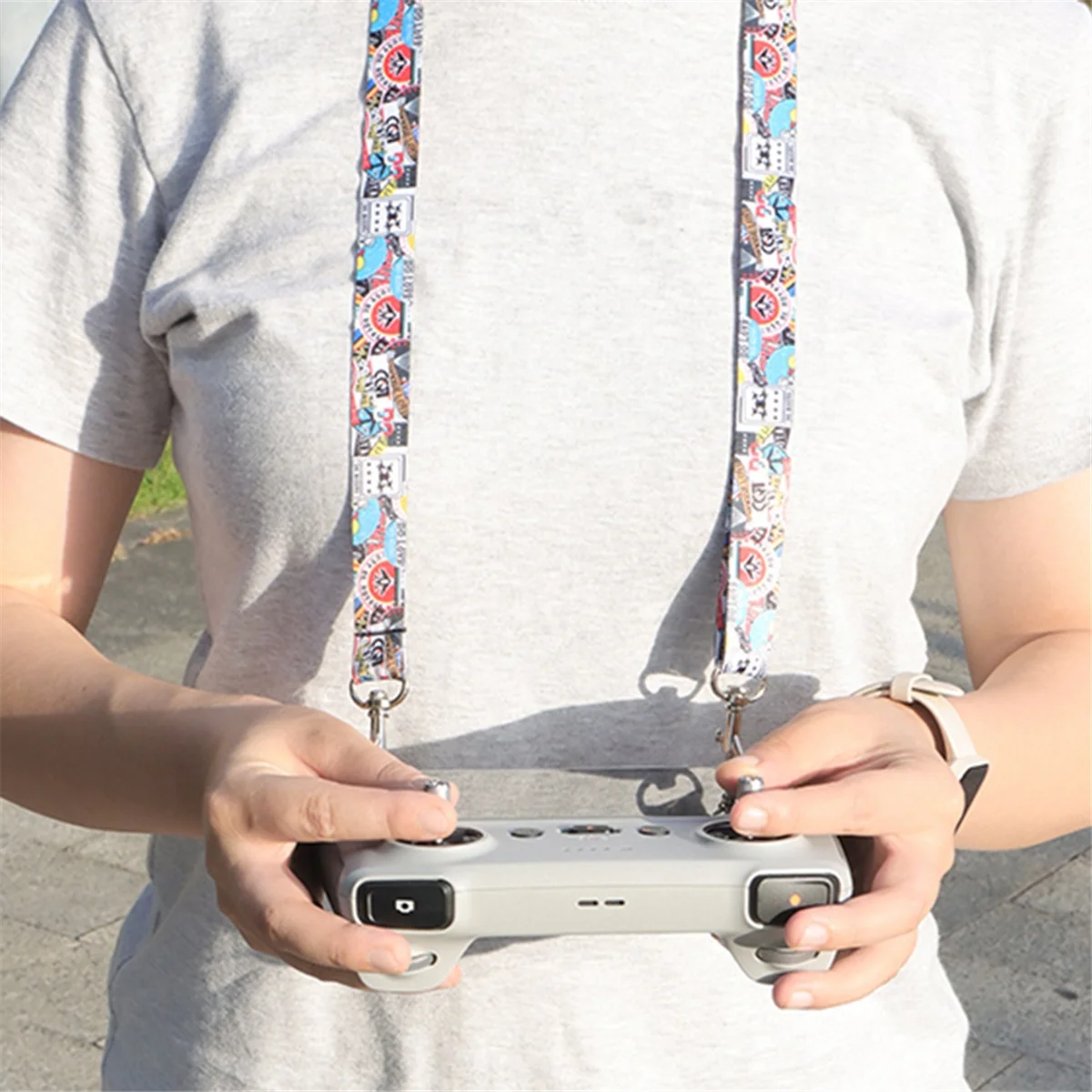 

TCE For AIR 3/MINI 4 PRO Lanyard with Screws Drone Neck Strap RC//RC Pro/RC Plus Universal Lanyard Accessory Style B