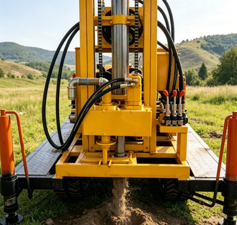 

New Design 100m Portable Water Well Drilling Rig with Self-Propelled Track for All Terrain