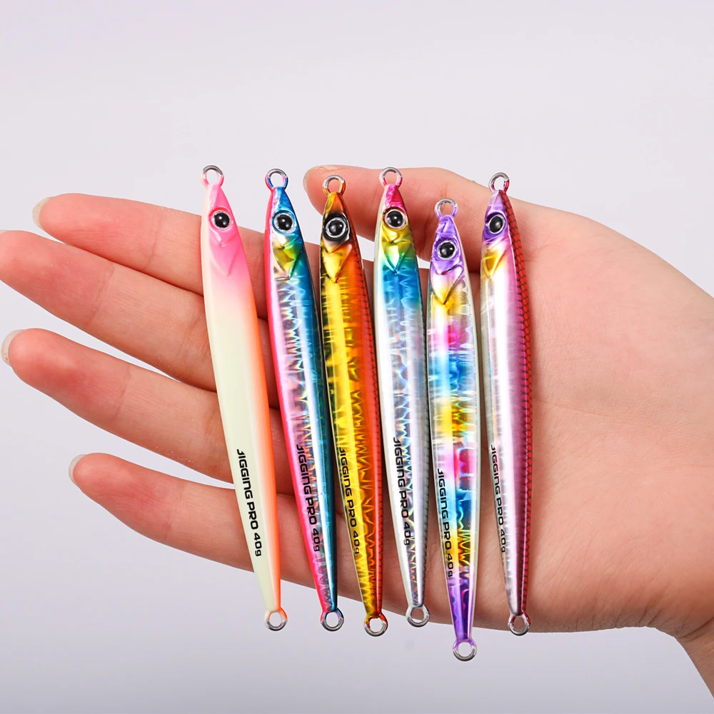 JIGGING PRO Slide Stick Metal Jig 40g 60g Shore Jigging Lure Long Casting Fast Sinking Fall Jigs For Sea Bass Mackerel Kingfish - view 6
