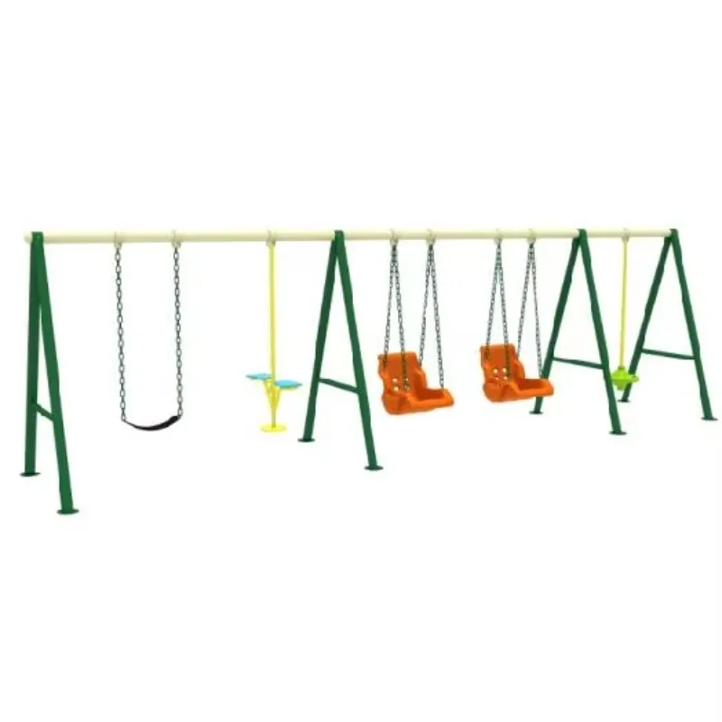 Customizable Multifunctional Metal Swing Climber Playground  Outdoor Amusement Equipment 220lbs Weight Capacity Colorful