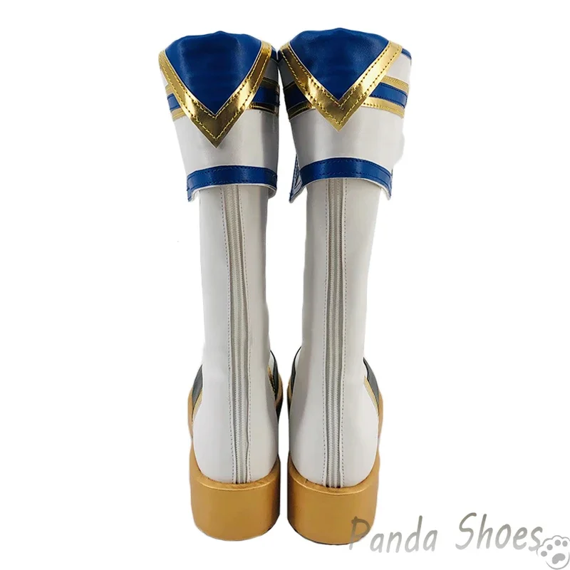 Genshinimpact saccarosio Cosplay scarpe Anime Game Cos stivali lunghi gioco saccarosio Cosplay Costume Prop scarpe per la festa di Halloween