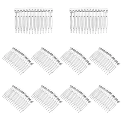 10pcs Hair Side Clip Combs 14 Teeth Bridal Wedding Veil Comb for Women Girls Ladies Plastic Side Combs Pin Barrettes Accessories