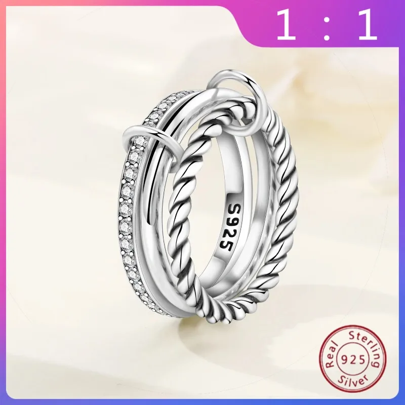 Anillo Cerrado de Plata de Ley S925 (Diseño Sencillo) – Joyería para Mujer, Original para Dedo