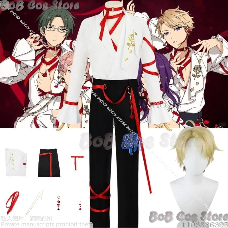 

anime game Ensemble Stars 2 cosplay Tenth Anniversary costume Narukami arashi Himeru Itsuki Shu HASUMI KEITO idol suit Halloween