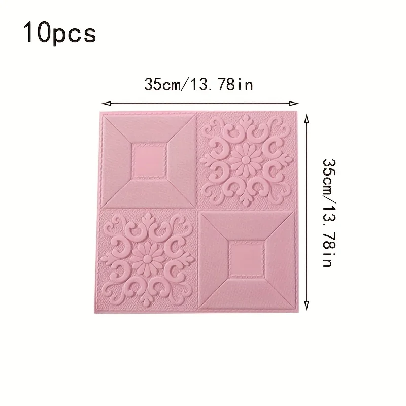 10pcs Waterproof ceiling decoration wallpaper Wall Sticker Foam Self Adhesive