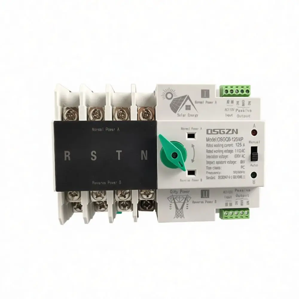 Millisecond Dual Power Automatic Transfer Switch For For Osgq8 Generator Electrical Changeover Utility Mains Backup Tool