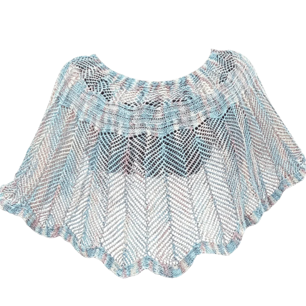 

Pullover Style Crochet Shawl Pearl Brooch Vintage Hollow Out Shawl Detachable Collars Lace Knitted Beach Cover-up Daily