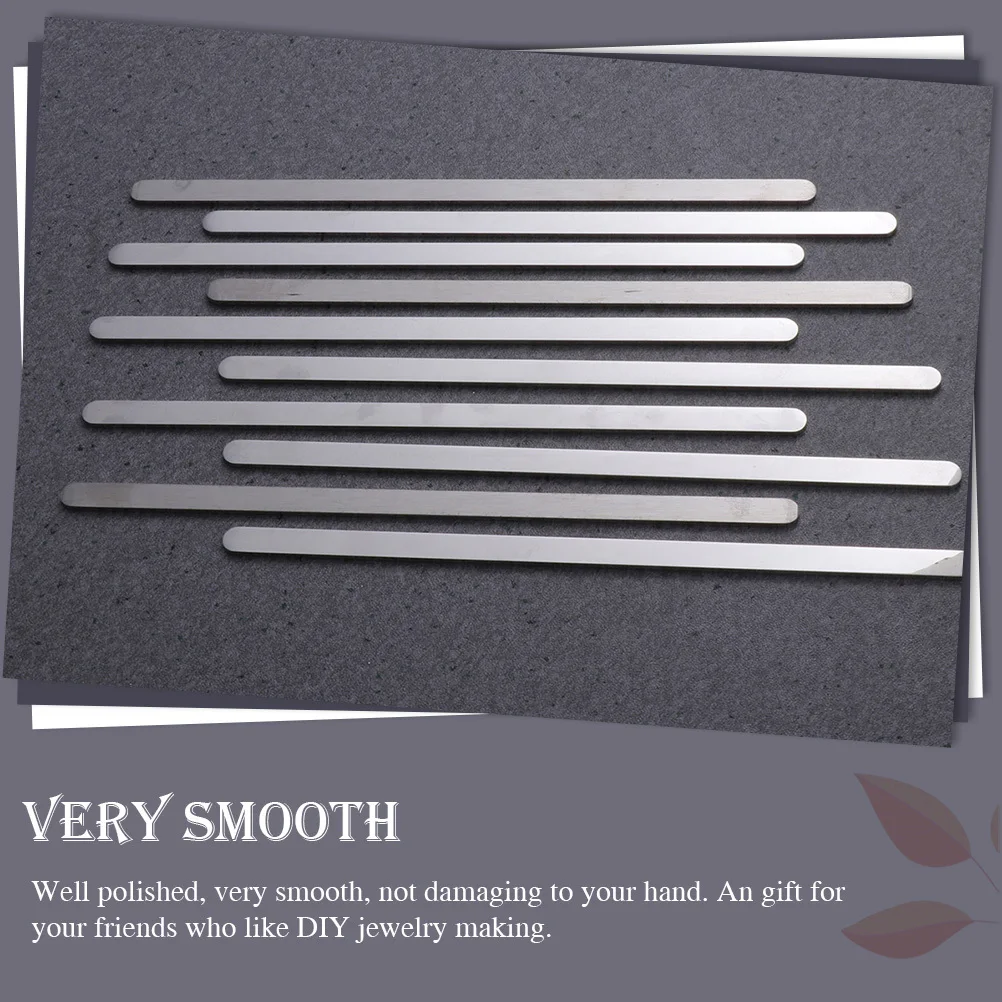 5Pcs Stainless Steel Bracelet Blanks Anti-Rust DIY Open Bracelet Strip for Stamping Engraving Bangle Making Jewelry Supplies