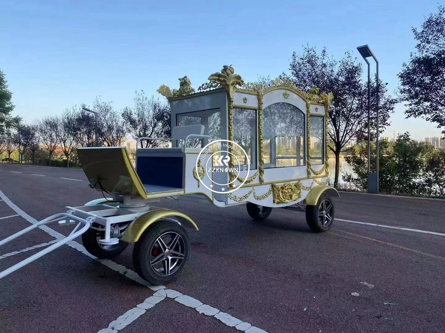 New Design Funeral Hearse Carriage Europe Horse Hearse Antique Funeral Coffin Carriage Horse Drawn Hearse Funeral Trailer