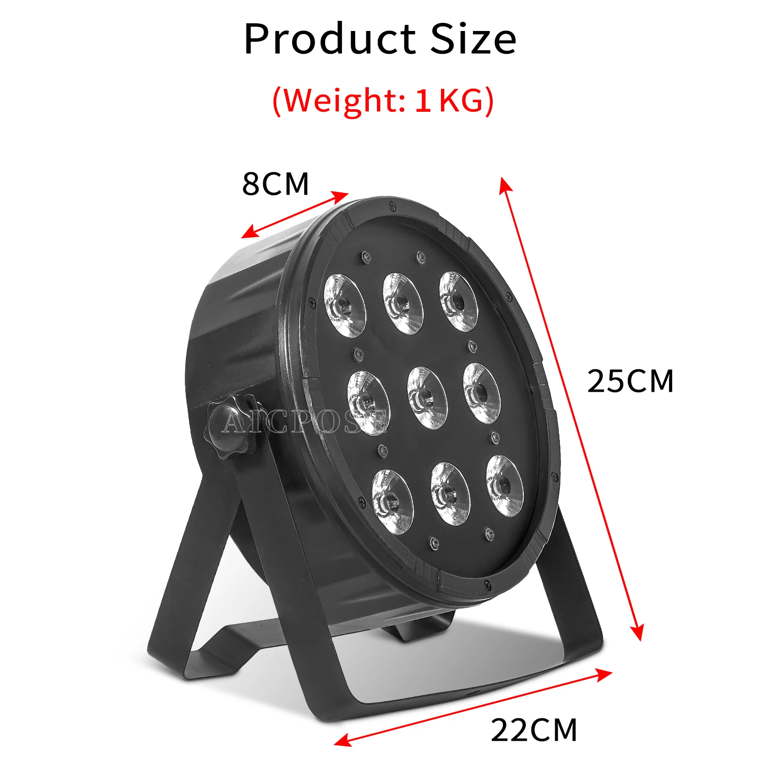 9 x12w LED Par Light RGBW 4 in 1 Stufe Flach licht DMX-Steuerung für DJ Disco Familie Geburtstags feier Hochzeits beleuchtung