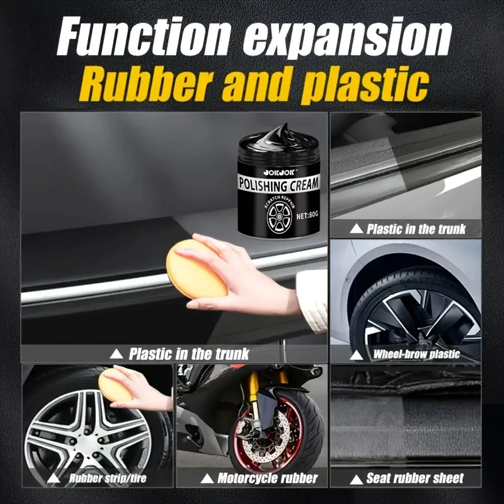 Langlebige Autoreifenpolitur und Schutzpaste – Anti-Aging-Glanzverstärker, UV-/wetterfest, kratz- und staubbeständig,
