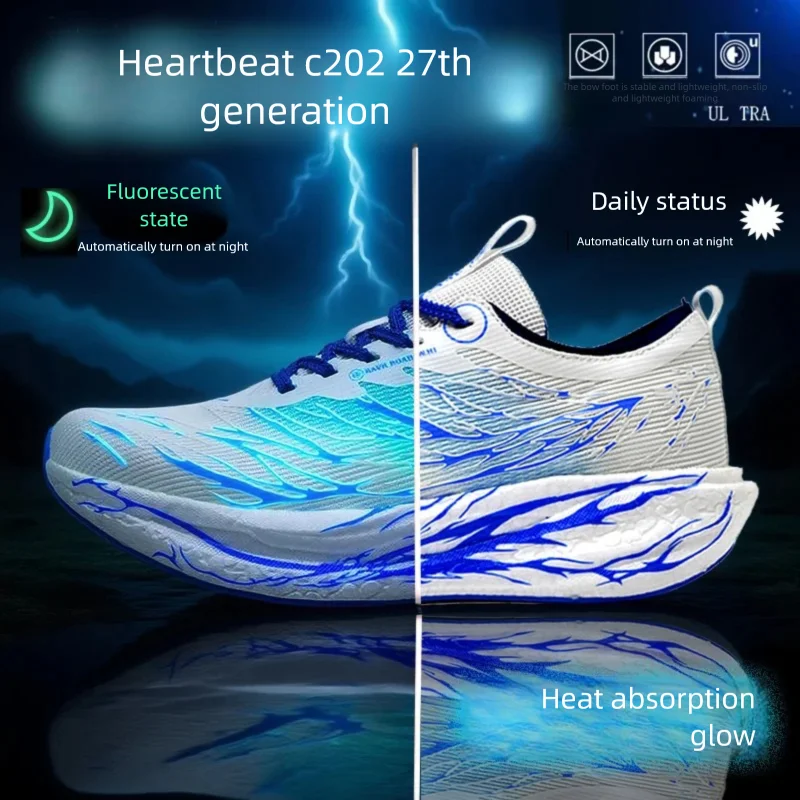 

Unisex 2025 Full Carbon Plate Running Shoes Professional Marathon Racing Lightweight Bounce Cushion Breathable Sports Sneakers