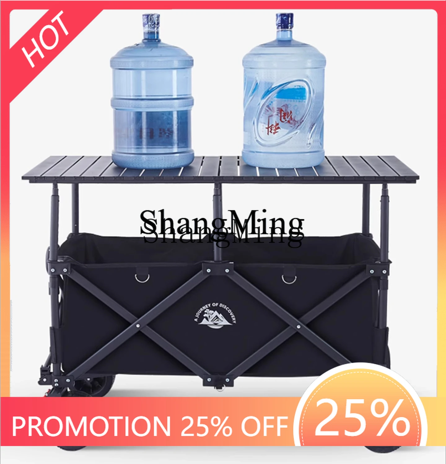 

ZYY Premium Exquisite Camping Stall Trolley Liftable Outdoor Foldable Awning Large