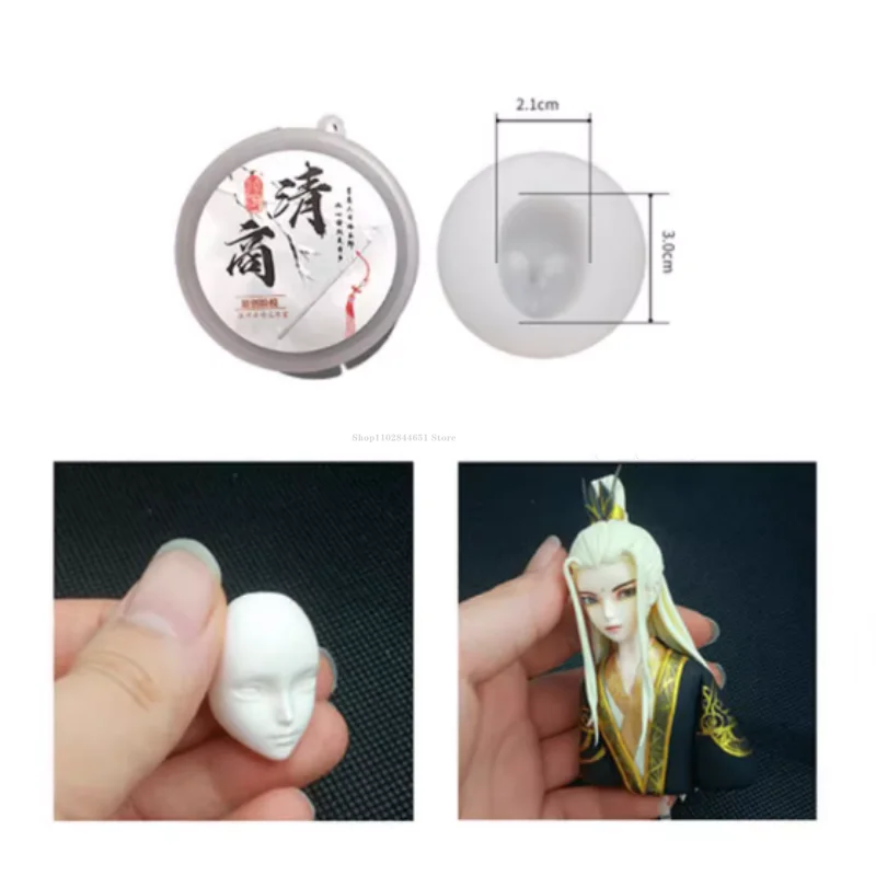 Homemade Polymer Clay Doll Silicone Mold DIY Pottery Handmade Doll/cartoon Model /Anime Character Body Contour Shaping Tools