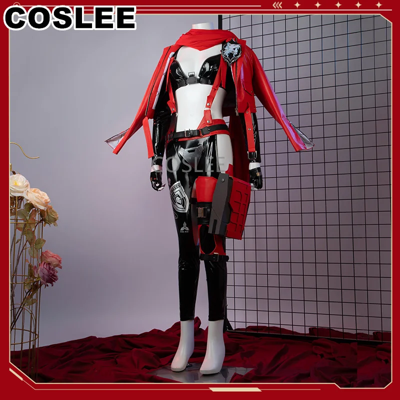 COSLEE NIKKE Little Red Riding Hood The Goddess Of Victory Battle Uniform Cosplay Costume Halloween Party Outfit For Women New