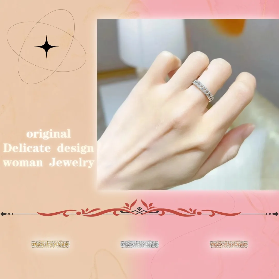 

Gorgeous and dazzling Only produce high-quality original Ring Luxury Sterling Silver 925 women's jewelry Trendy Wedding Party