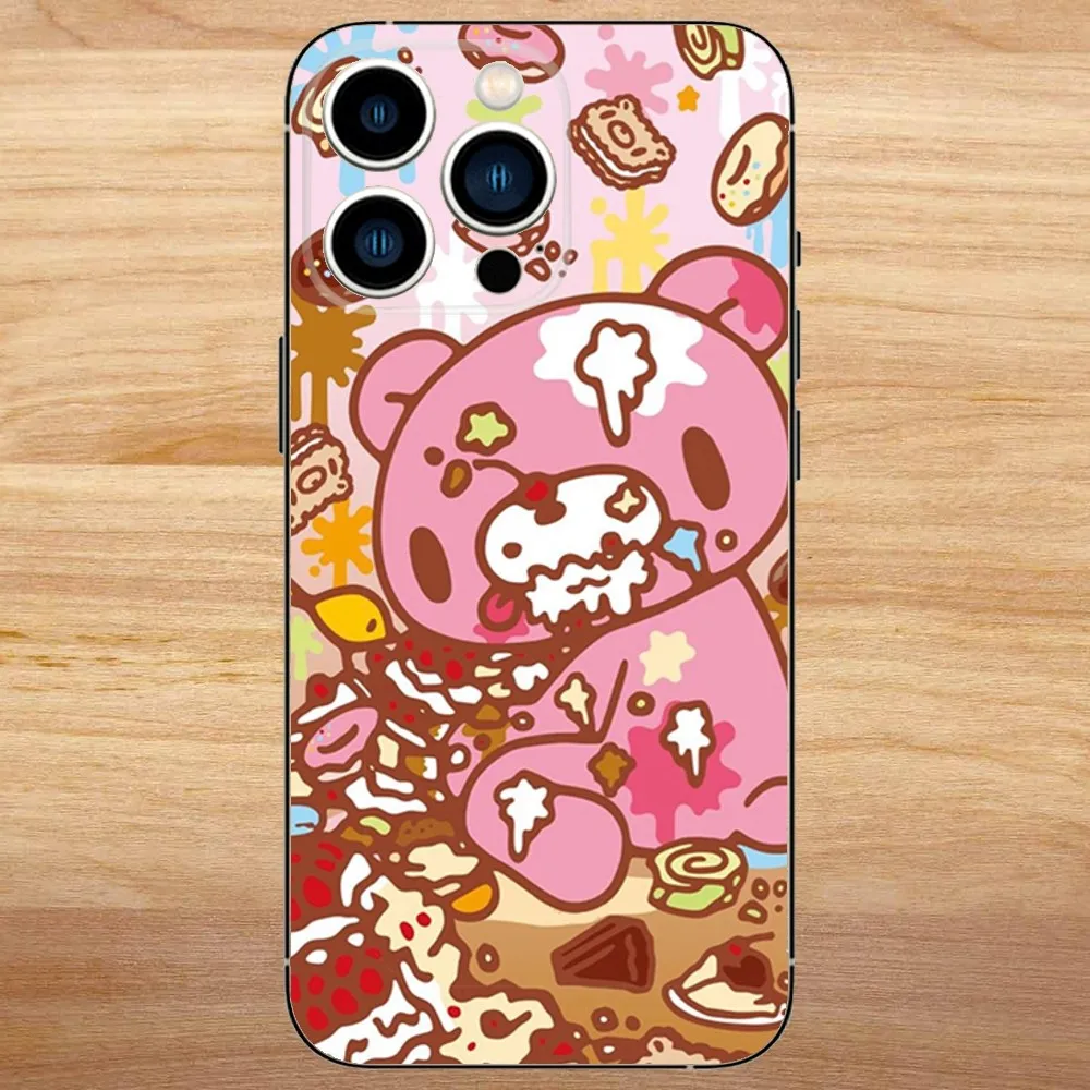 Gloomy Bear Cute Phone Case For iPhone15,14,13,12,11,Pro,Max,Plus,Mini,X,XS,XR,8,7,6,S,Plus,SE Soft Black Case